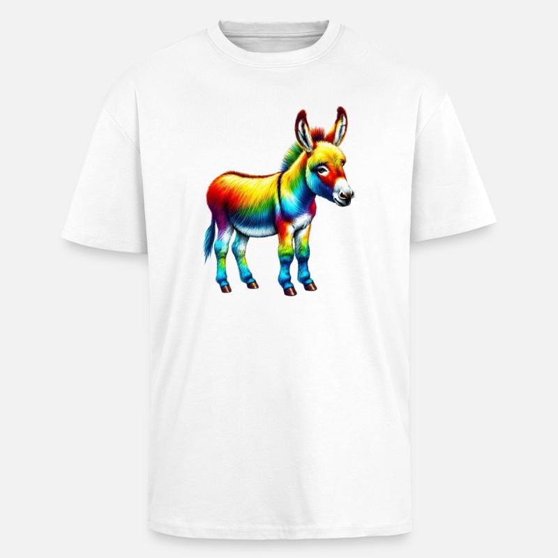 Esel-Maultier - Oversized Heavyweight Unisex T-Shirt - Weiß