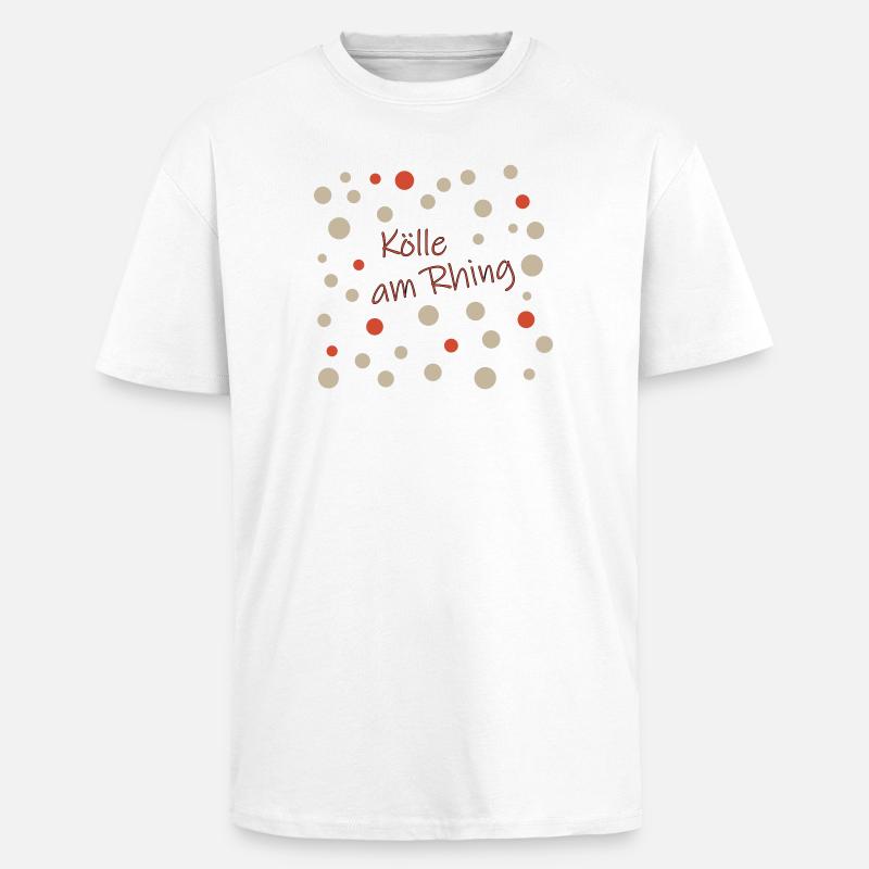 Kölle am Rhing - Oversized Heavyweight Unisex T-Shirt - Weiß
