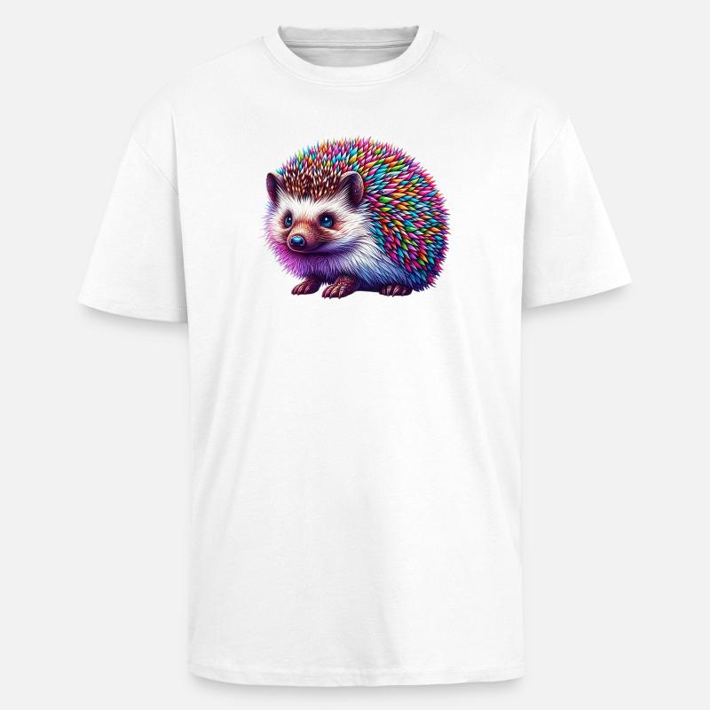 Igel - Oversized Heavyweight Unisex T-Shirt - Weiß