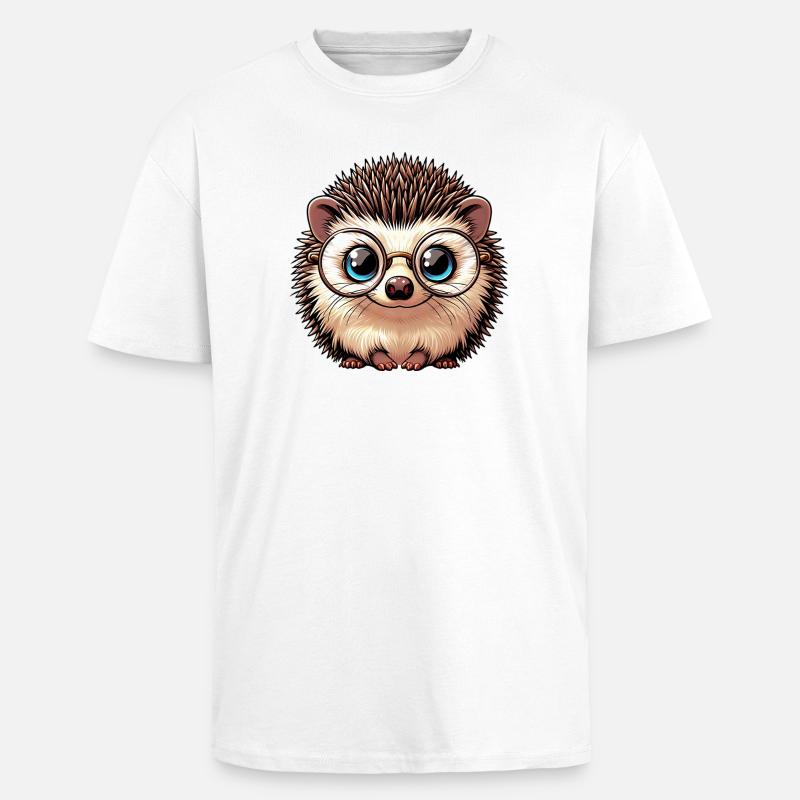 Igel - Oversized Heavyweight Unisex T-Shirt - Weiß