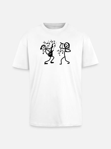 Guitarist and singer - Unisex Oversized Heavyweight T-shirt - white