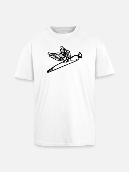 We fly so High - Unisex Oversized Heavyweight T-shirt - white