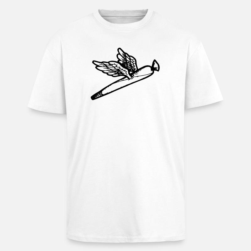 We fly so High - Oversized Heavyweight Unisex T-Shirt - Weiß