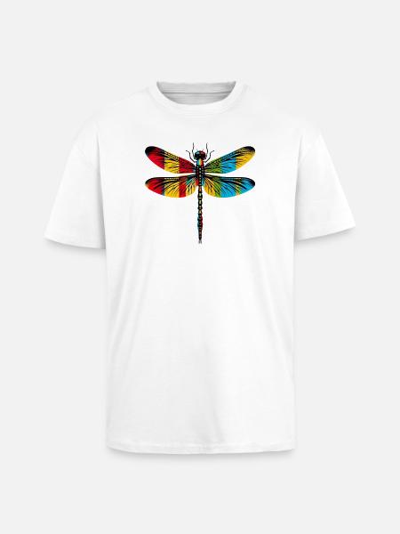 Libellule - T-shirt unisexe oversize épais - blanc