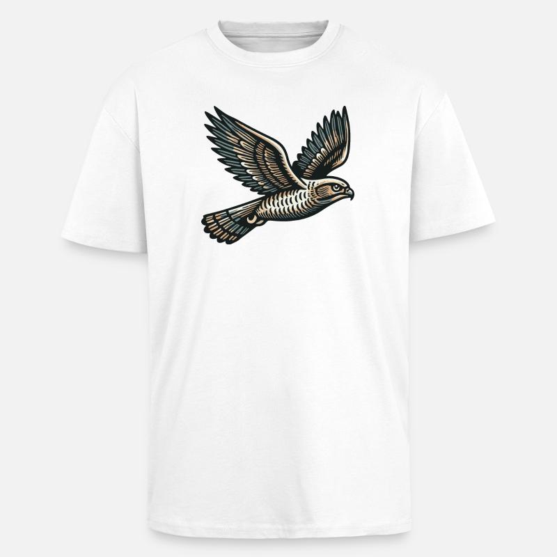 Rapace - T-shirt unisexe oversize épais - blanc