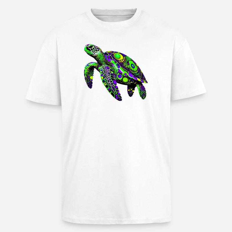 Schildkröte - Oversized Heavyweight Unisex T-Shirt - Weiß