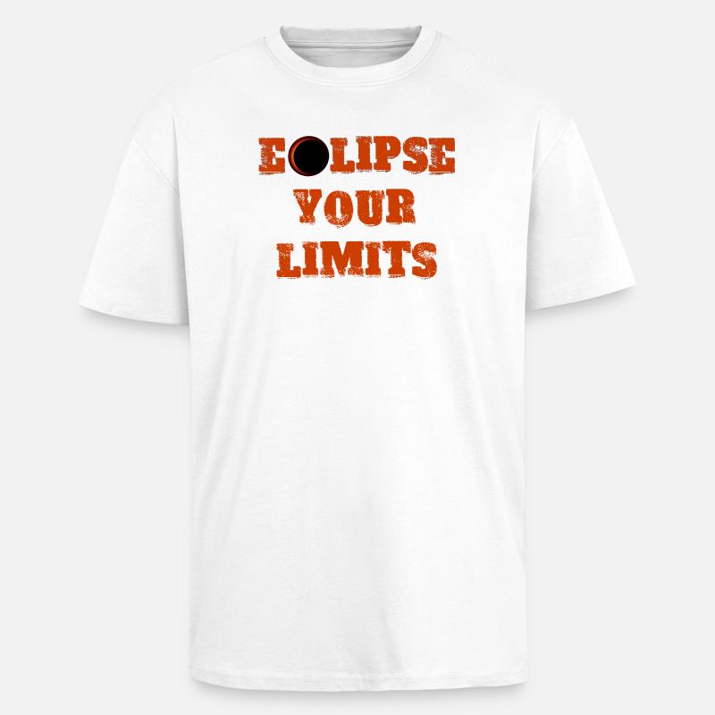 Eclipse your limits 2025 - Unisex Oversized Heavyweight T-shirt - white