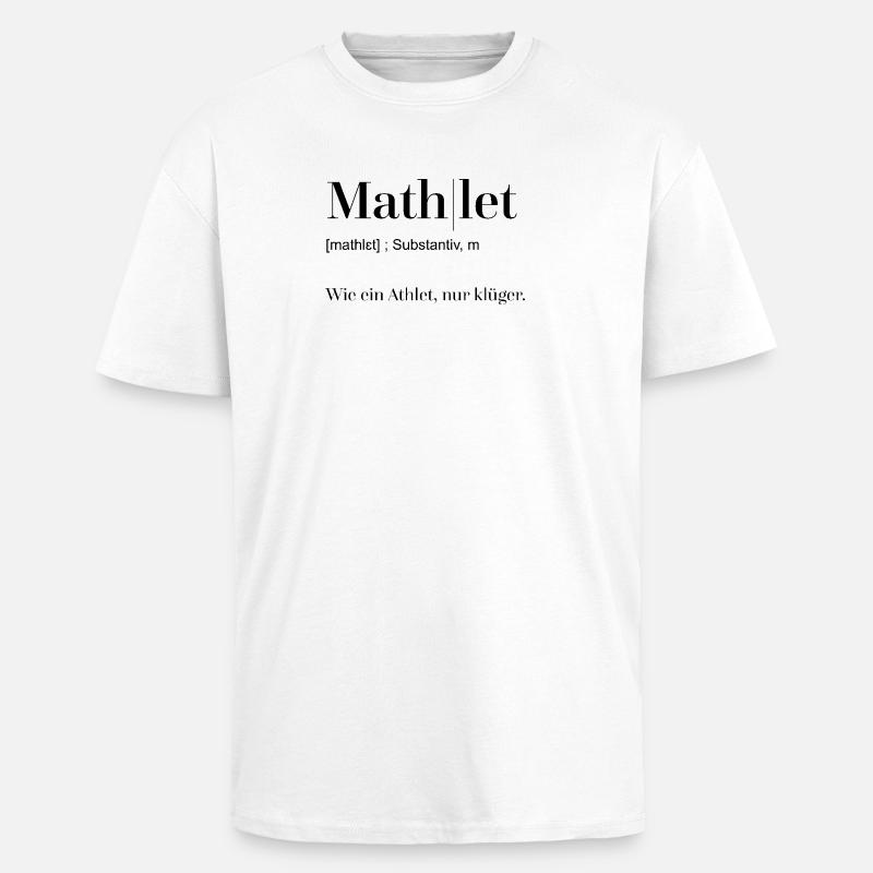 Dictionnaire Mathlet - T-shirt unisexe oversize épais - blanc