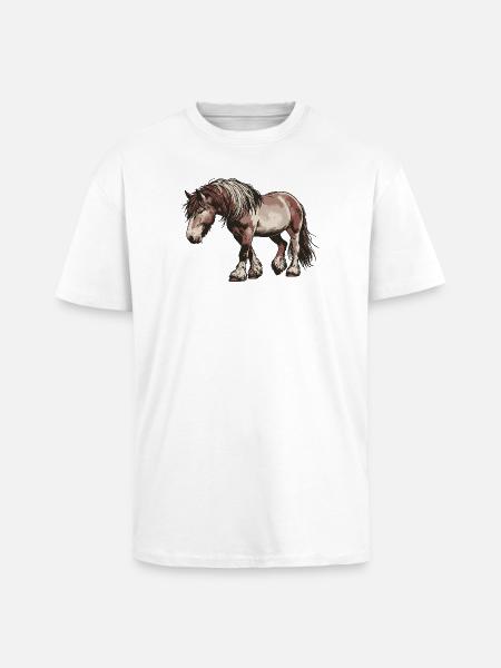 Trot Your Own Path - Unisex Oversized Heavyweight T-shirt - white