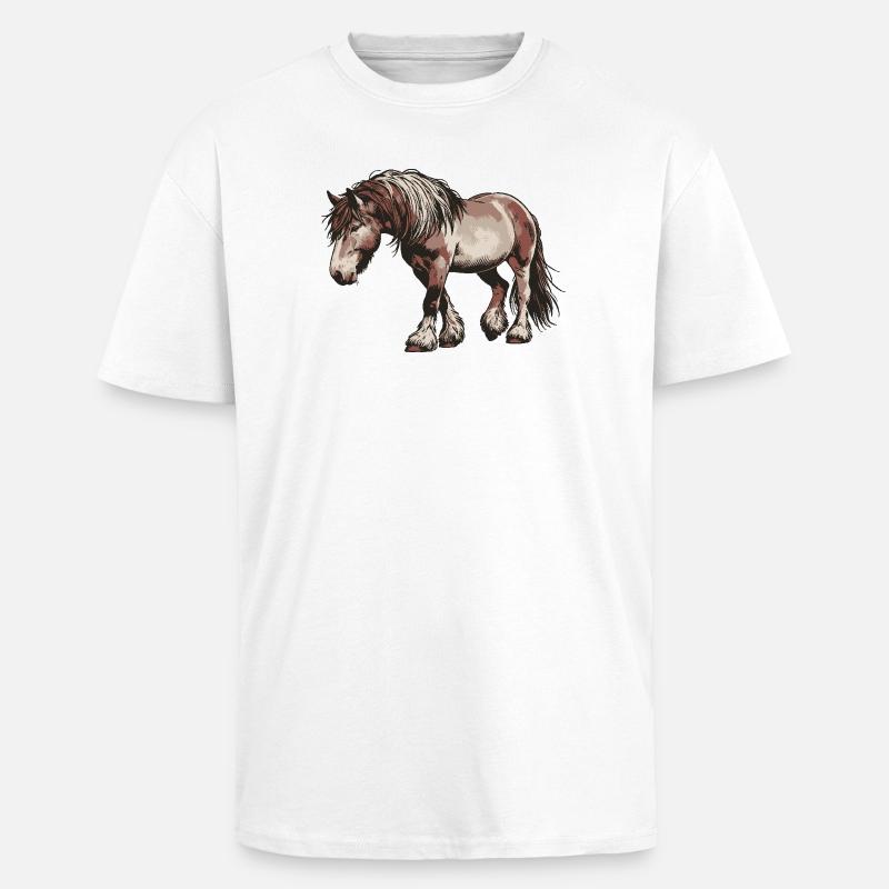 Trottez votre propre chemin - T-shirt unisexe oversize épais - blanc