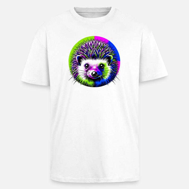 Igel - Oversized Heavyweight Unisex T-Shirt - Weiß