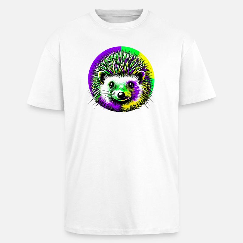 Igel - Oversized Heavyweight Unisex T-Shirt - Weiß