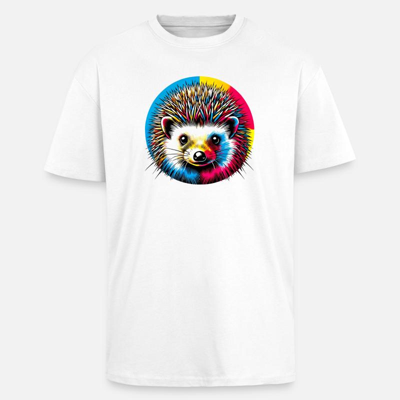 Igel - Oversized Heavyweight Unisex T-Shirt - Weiß