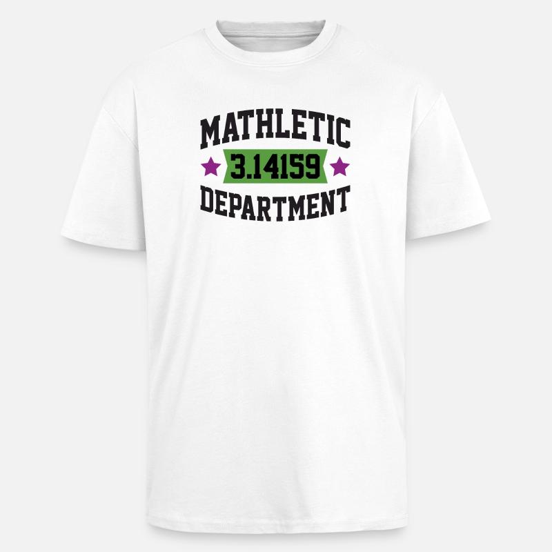 Mathletic Abteilung - Oversized Heavyweight Unisex T-Shirt - Weiß