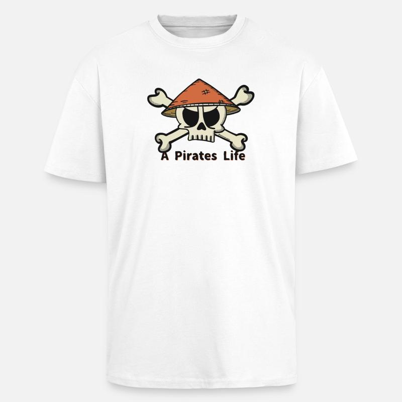 A Pirates Life logo - Oversized Heavyweight Unisex T-Shirt - Weiß