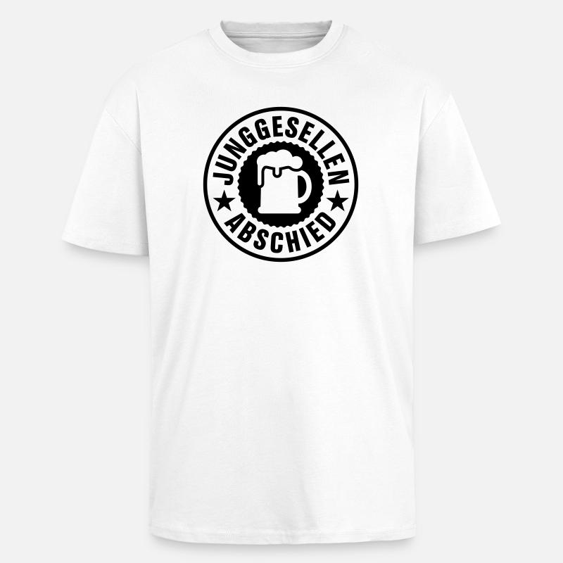 Junggesellen Abschied Bier - Oversized Heavyweight Unisex T-Shirt - Weiß