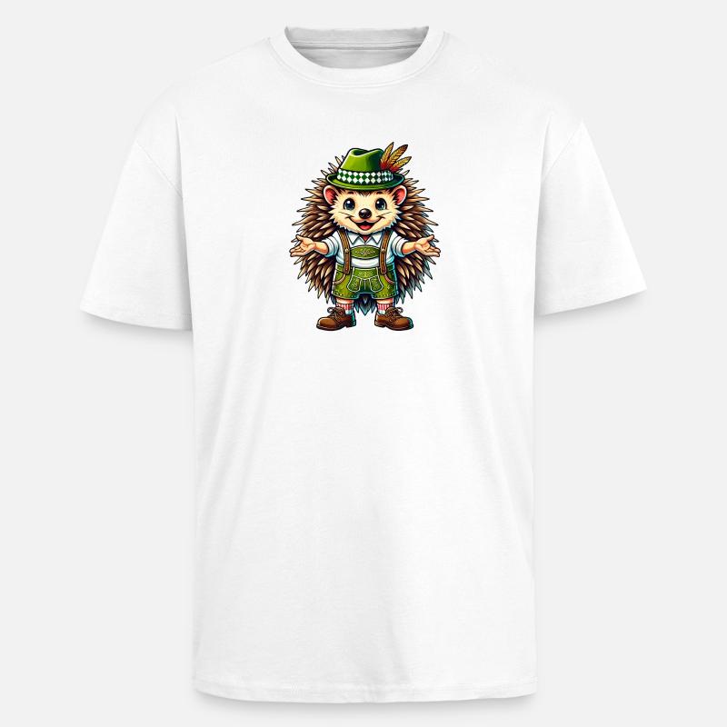 Bayerischer Igel - Oversized Heavyweight Unisex T-Shirt - Weiß