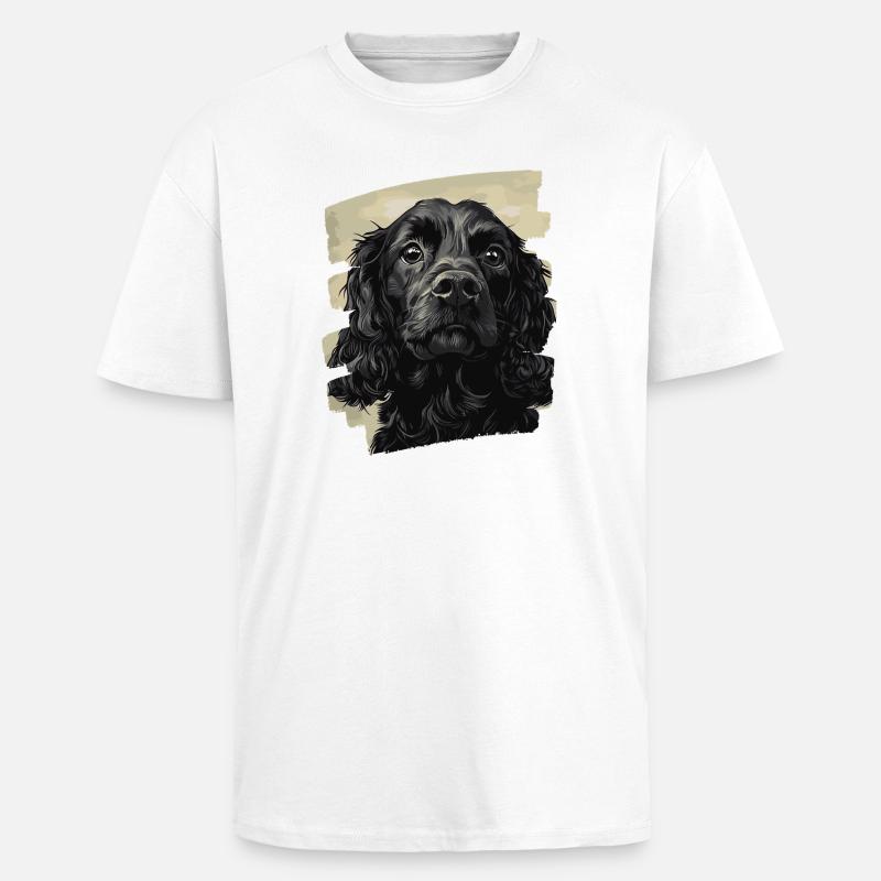 Cocker Spaniel - Oversized Heavyweight Unisex T-Shirt - Weiß
