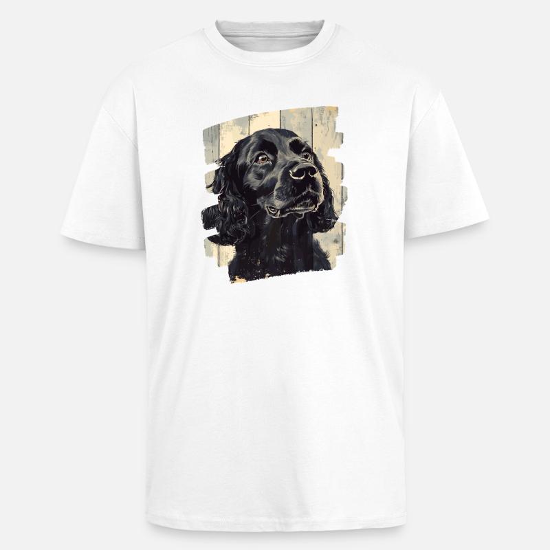 Cocker Spaniel - T-shirt unisexe oversize épais - blanc