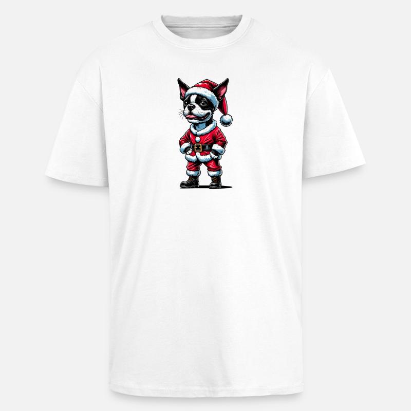 Bostie Weihnachtsmann - Oversized Heavyweight Unisex T-Shirt - Weiß