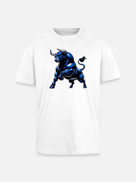 Taureau - T-shirt unisexe oversize épais - blanc