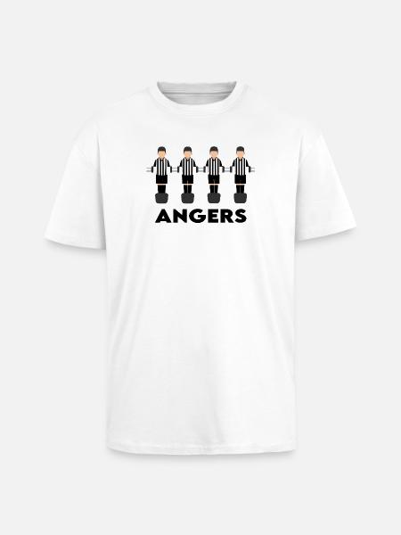 Angers - Unisex Oversized Heavyweight T-shirt - white