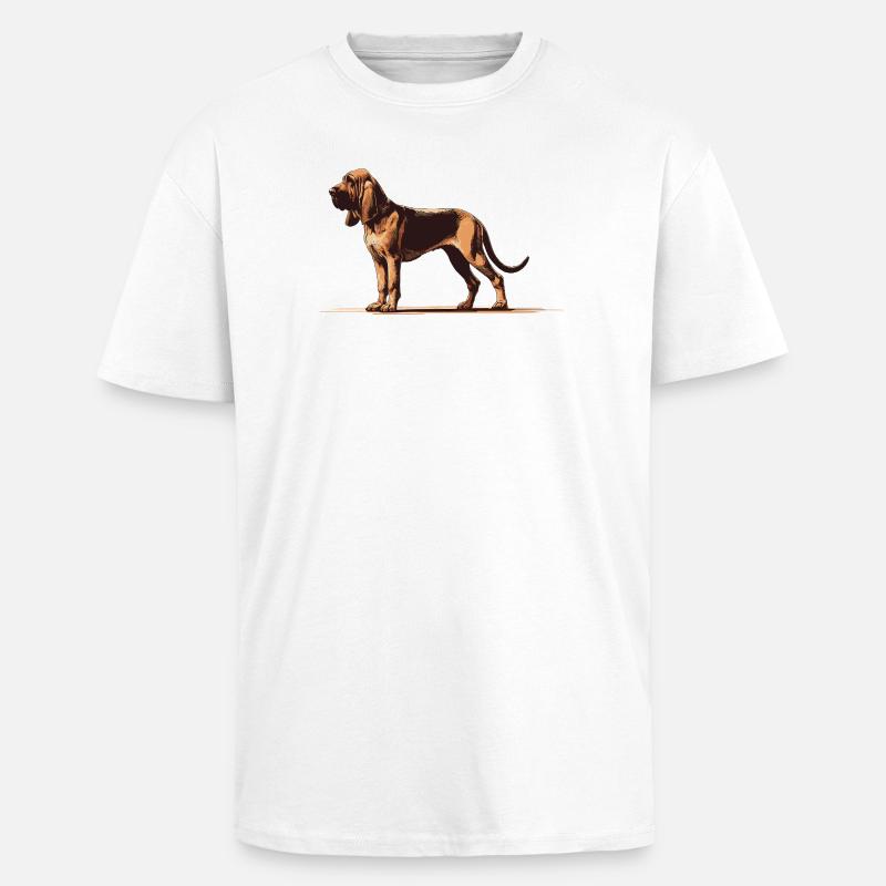 Limier - T-shirt unisexe oversize épais - blanc