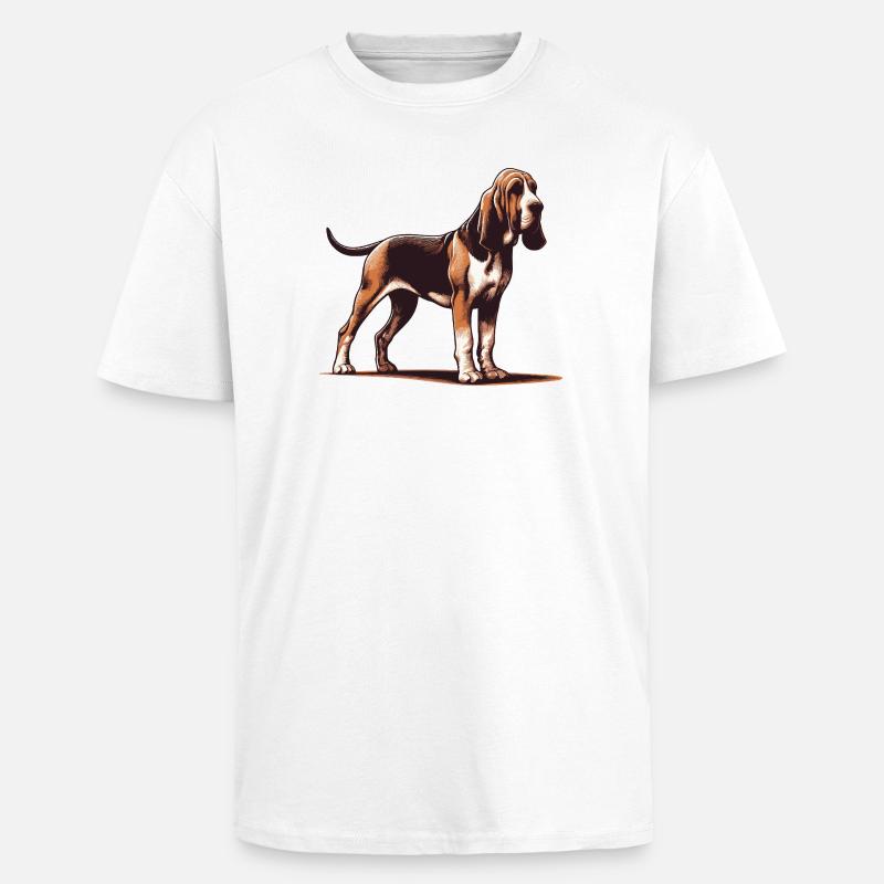 Limier - T-shirt unisexe oversize épais - blanc