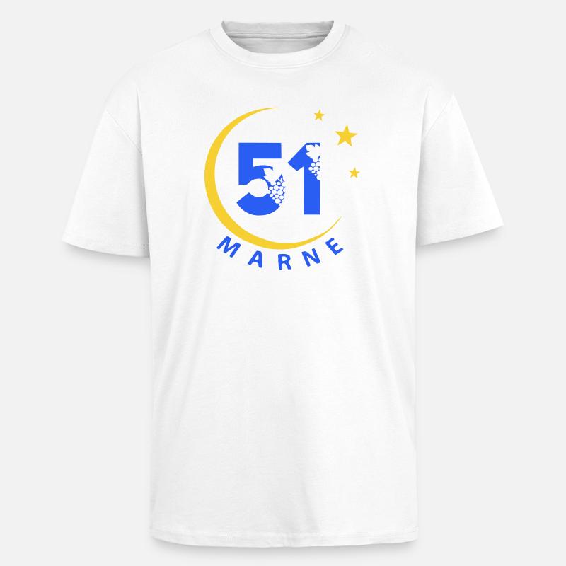 51 - Oversized Heavyweight Unisex T-Shirt - Weiß