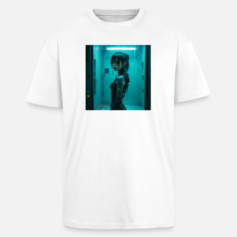 N-dless Nights: Isolation - Unisex Oversized Heavyweight T-shirt - white