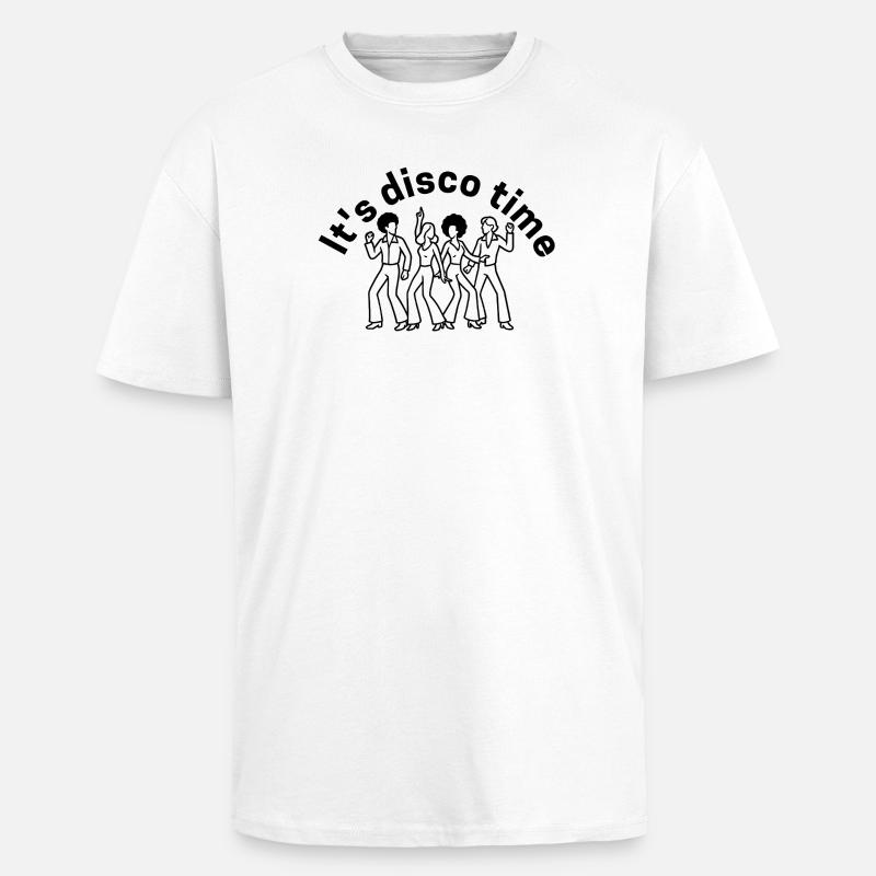 C’est l’heure du disco - T-shirt unisexe oversize épais - blanc