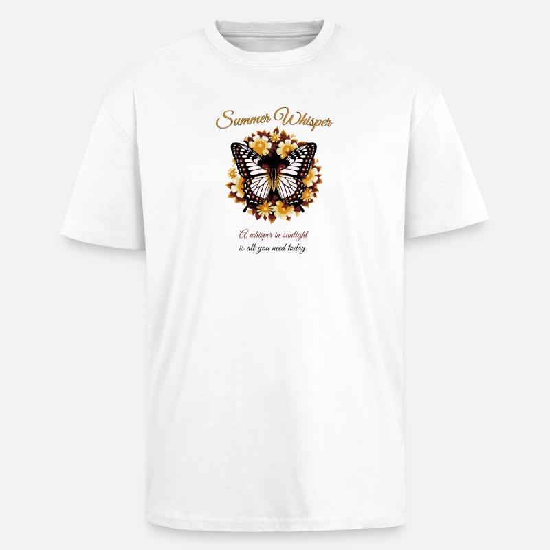 Conception de papillon de rêve d’été - T-shirt unisexe oversize épais - blanc