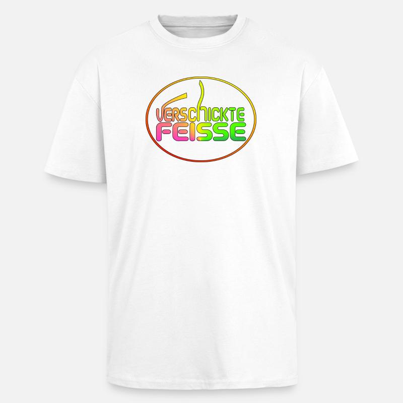 Verschickte Feisse - Oversized Heavyweight Unisex T-Shirt - Weiß