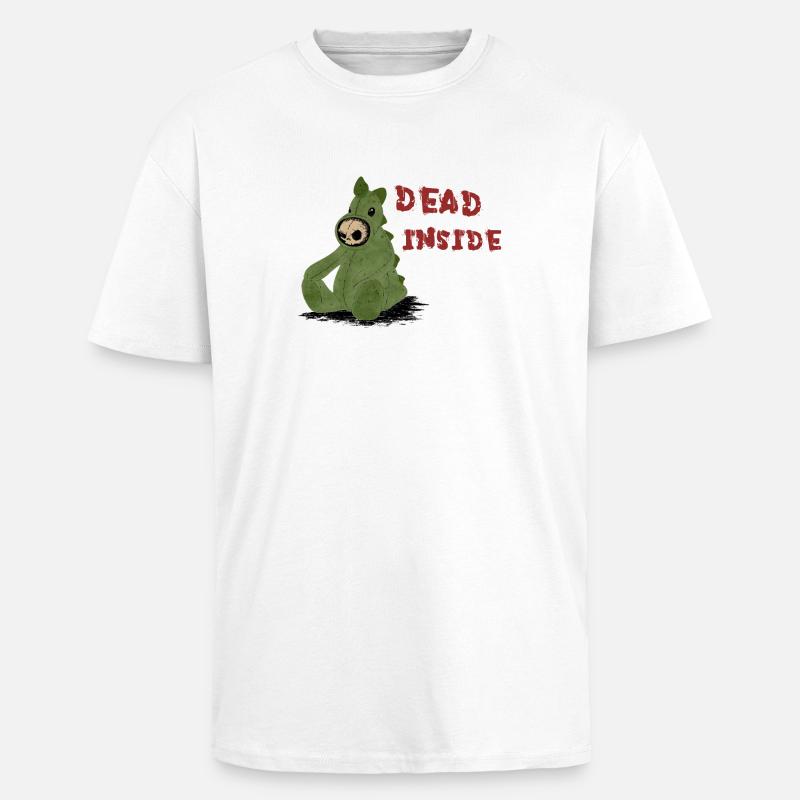 Dead Inside - Oversized Heavyweight Unisex T-Shirt - Weiß