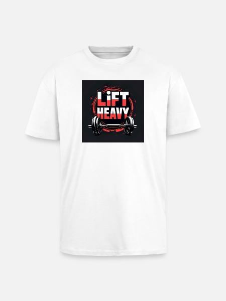 Motivational design for the gym - Unisex Oversized Heavyweight T-shirt - white