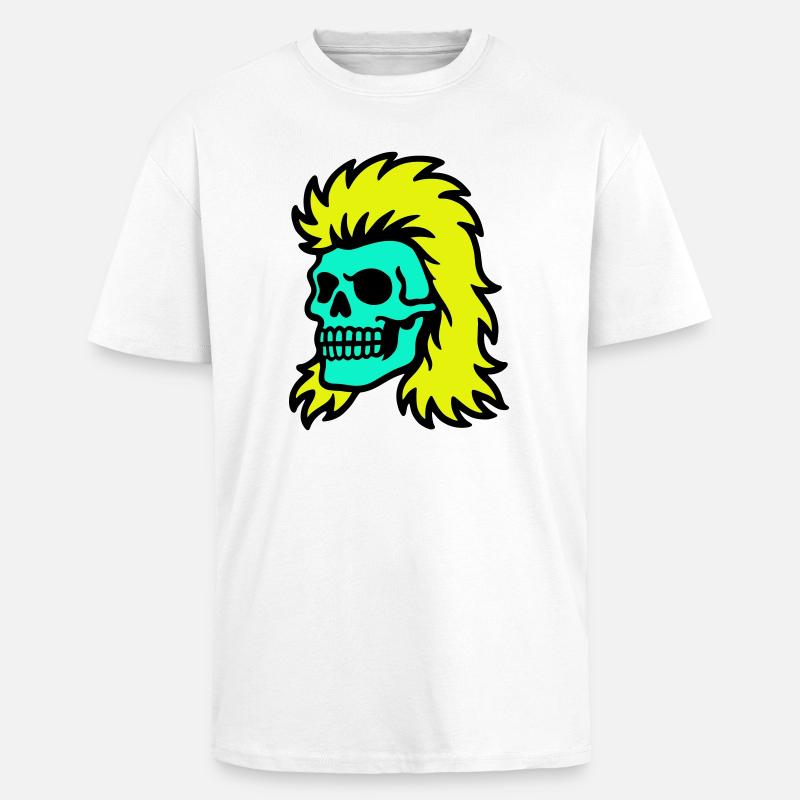 Crâne de mulet - T-shirt unisexe oversize épais - blanc