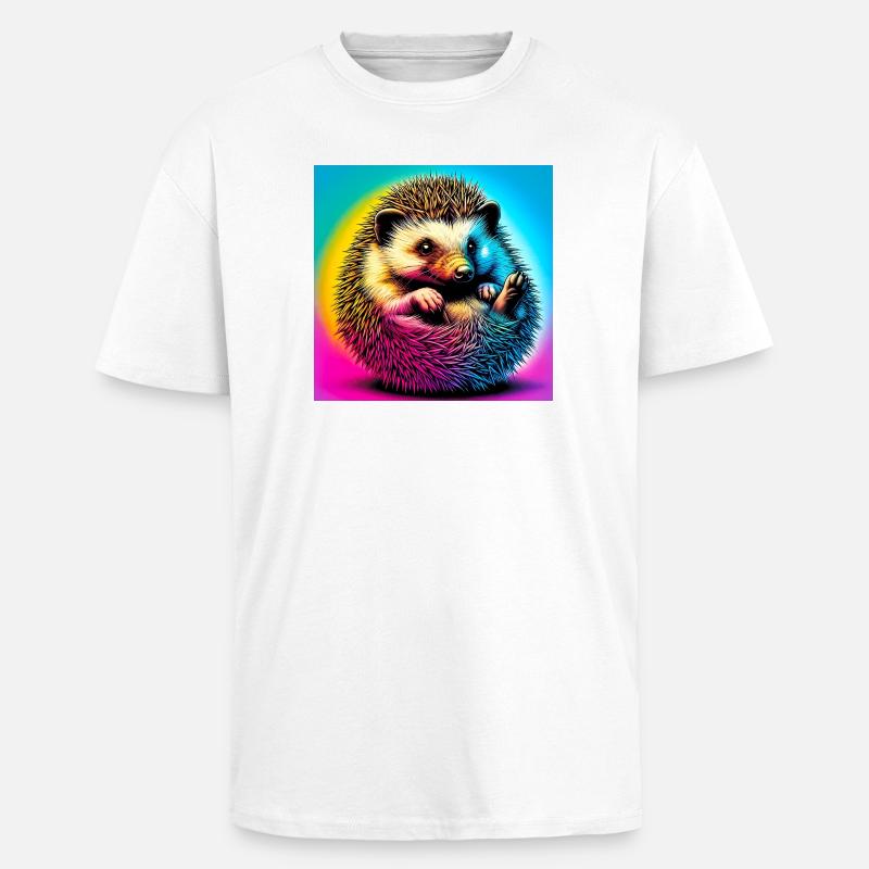 Igel - Oversized Heavyweight Unisex T-Shirt - Weiß