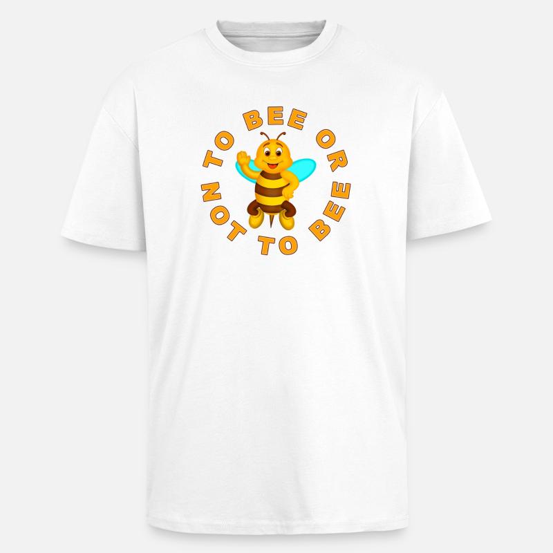 Biene oder nicht Biene - Oversized Heavyweight Unisex T-Shirt - Weiß