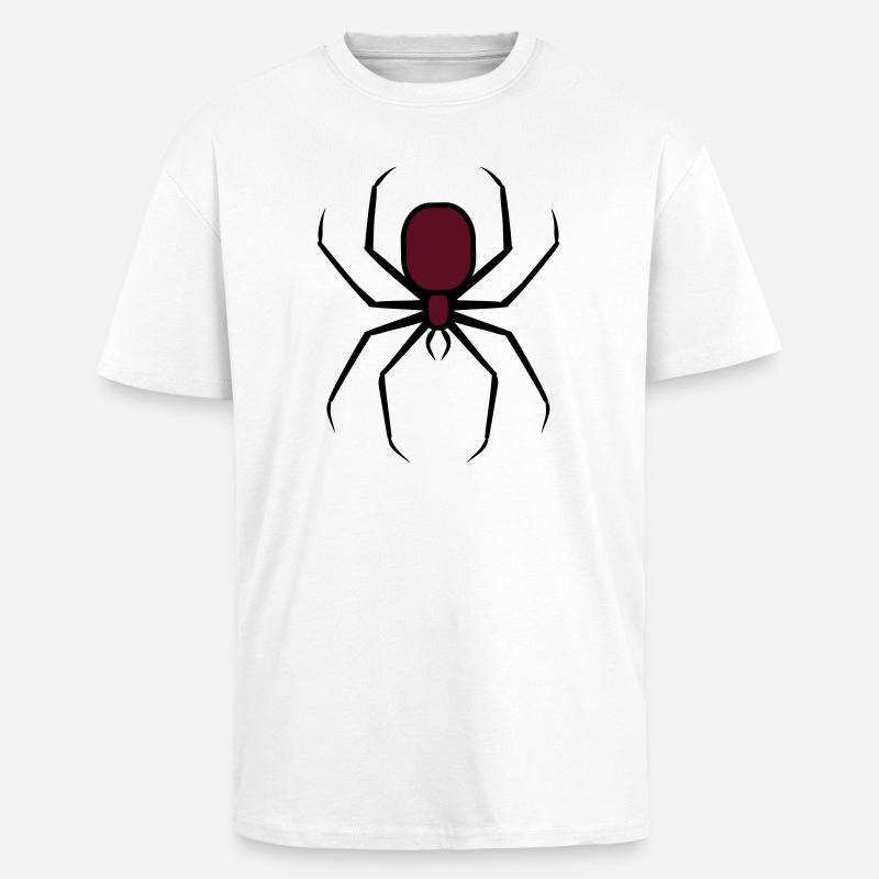 Araignée gothique inquiétante d’Halloween 3 - T-shirt unisexe oversize épais - blanc