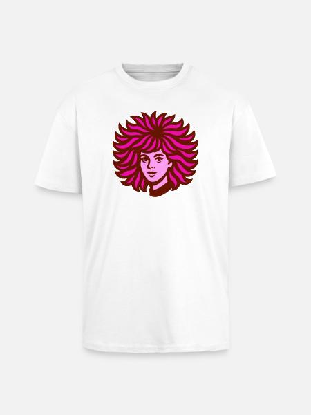 Great Hair pink - Oversized Heavyweight Unisex T-Shirt - Weiß