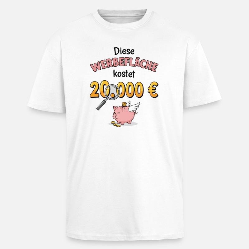 Die Werbefläche - Oversized Heavyweight Unisex T-Shirt - Weiß