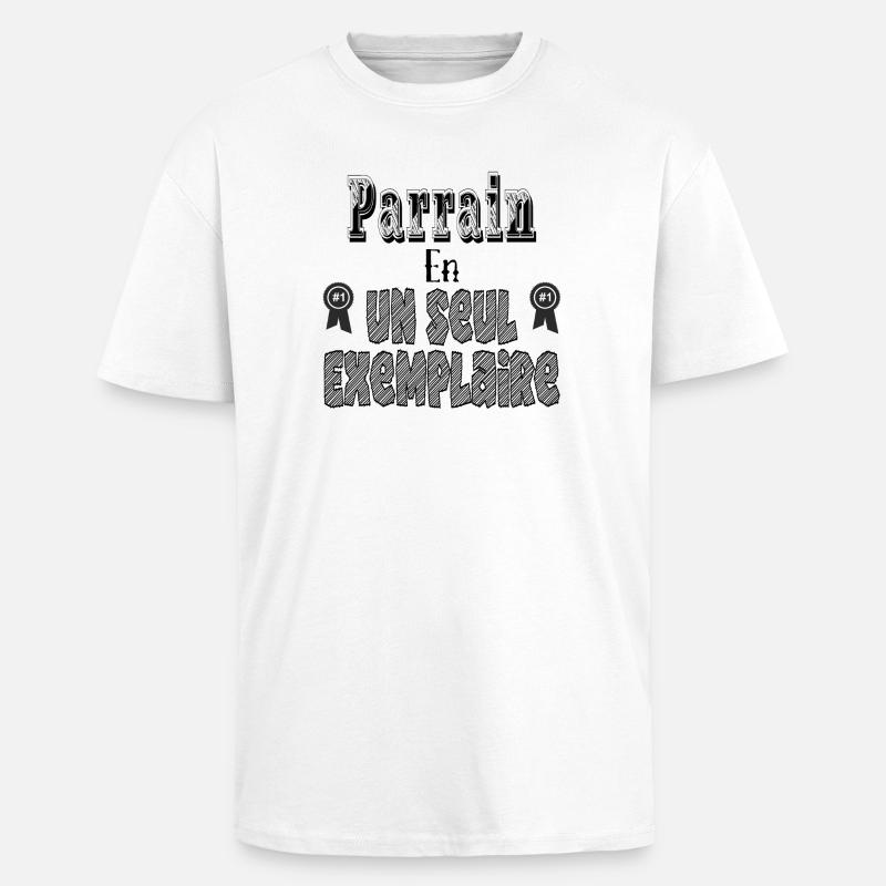 Sponsor in einem Exemplar - Oversized Heavyweight Unisex T-Shirt - Weiß