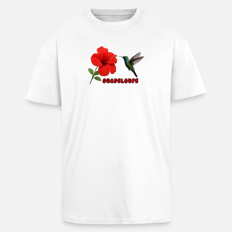 La Guadeloupe - Unisex Oversized Heavyweight T-shirt - white