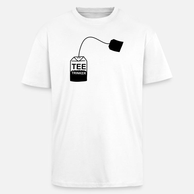 Tee_Kaffee_Earl_Grey_Teetrinker_Teesorten - Oversized Heavyweight Unisex T-Shirt - Weiß