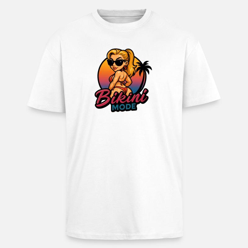 Fashion Bikini - Unisex Oversized Heavyweight T-shirt - white