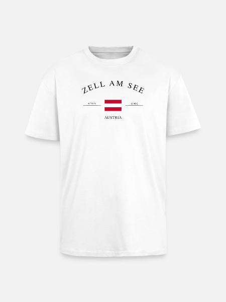 Zell am See Østrig – Souvenirgave til ferie - Unisex oversized heavyweight t-shirt - hvid