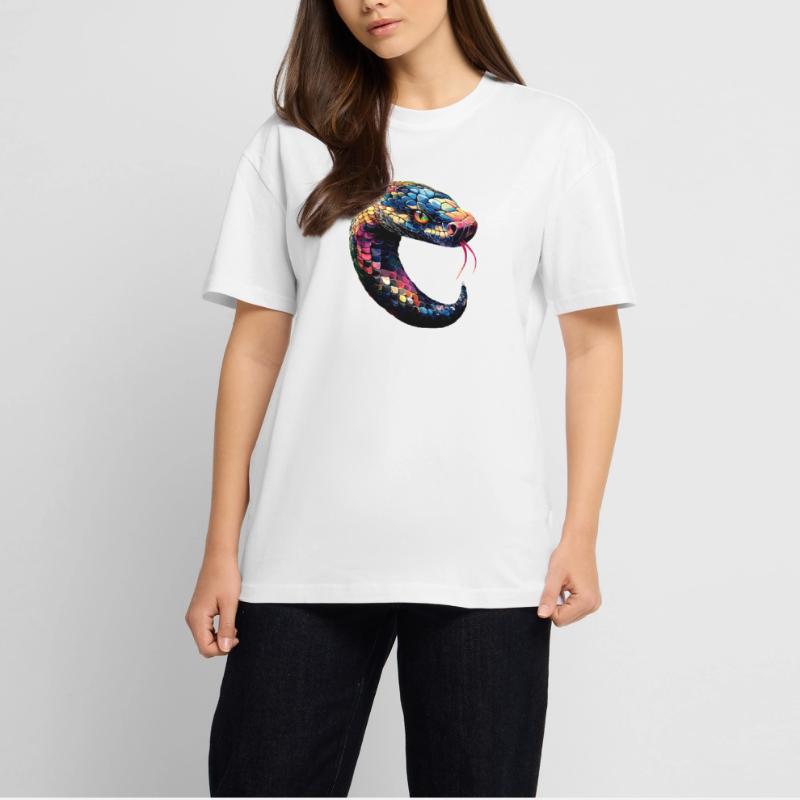 serpent, python, cobra, serpent à sonnettes, serpents T-shirt unisexe oversize épais