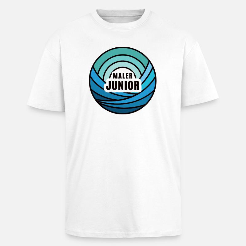 Junior Painter Apprentice Successor Child Painter's Son - Unisex Oversized Heavyweight T-shirt - white