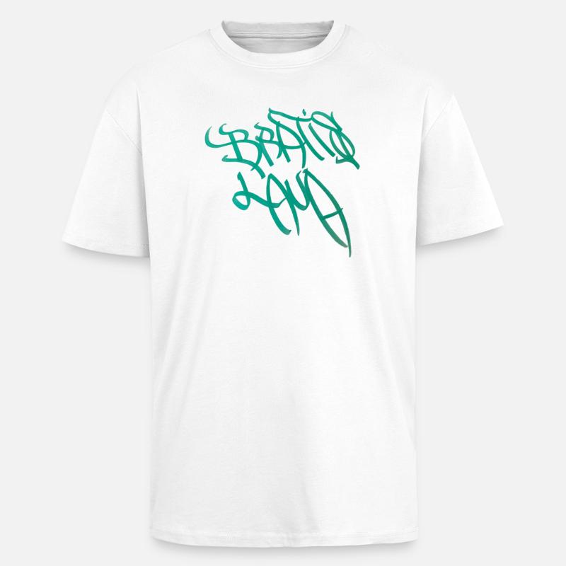Graffiti Kalligrafie Design Bratislava - Oversized Heavyweight Unisex T-Shirt - Weiß