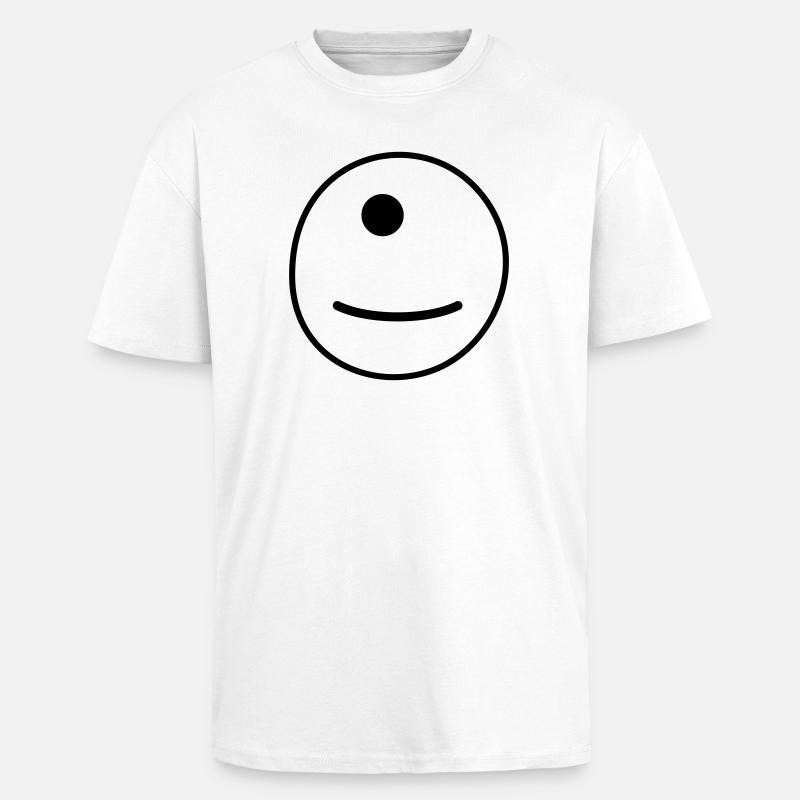 Geometric Mandala Pattern - Unisex Oversized Heavyweight T-shirt - white